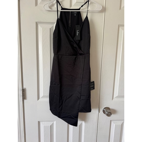 Lulus Dresses & Skirts - Lulus Black Wrap Mini‎ Dress Sleeveless Cocktail Party New with Tags XS